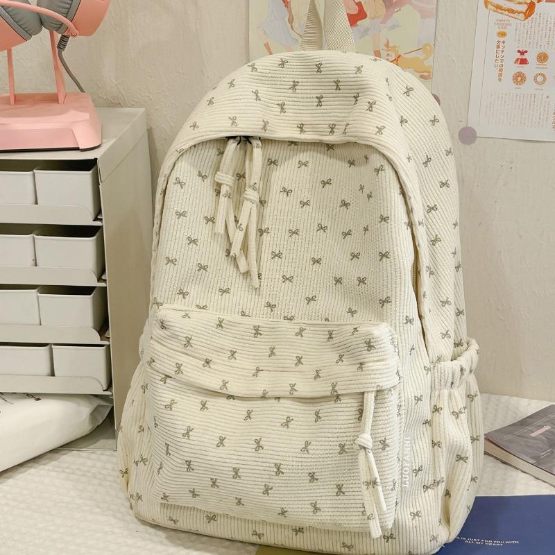 Spring new Korean ins sweet wind bow girl heart travel backpack high value middle school student backpack