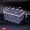 Transparent Multi-Size Handheld Pet Breeding Box and Tank for Turtles, Goldfish, and Hamsters