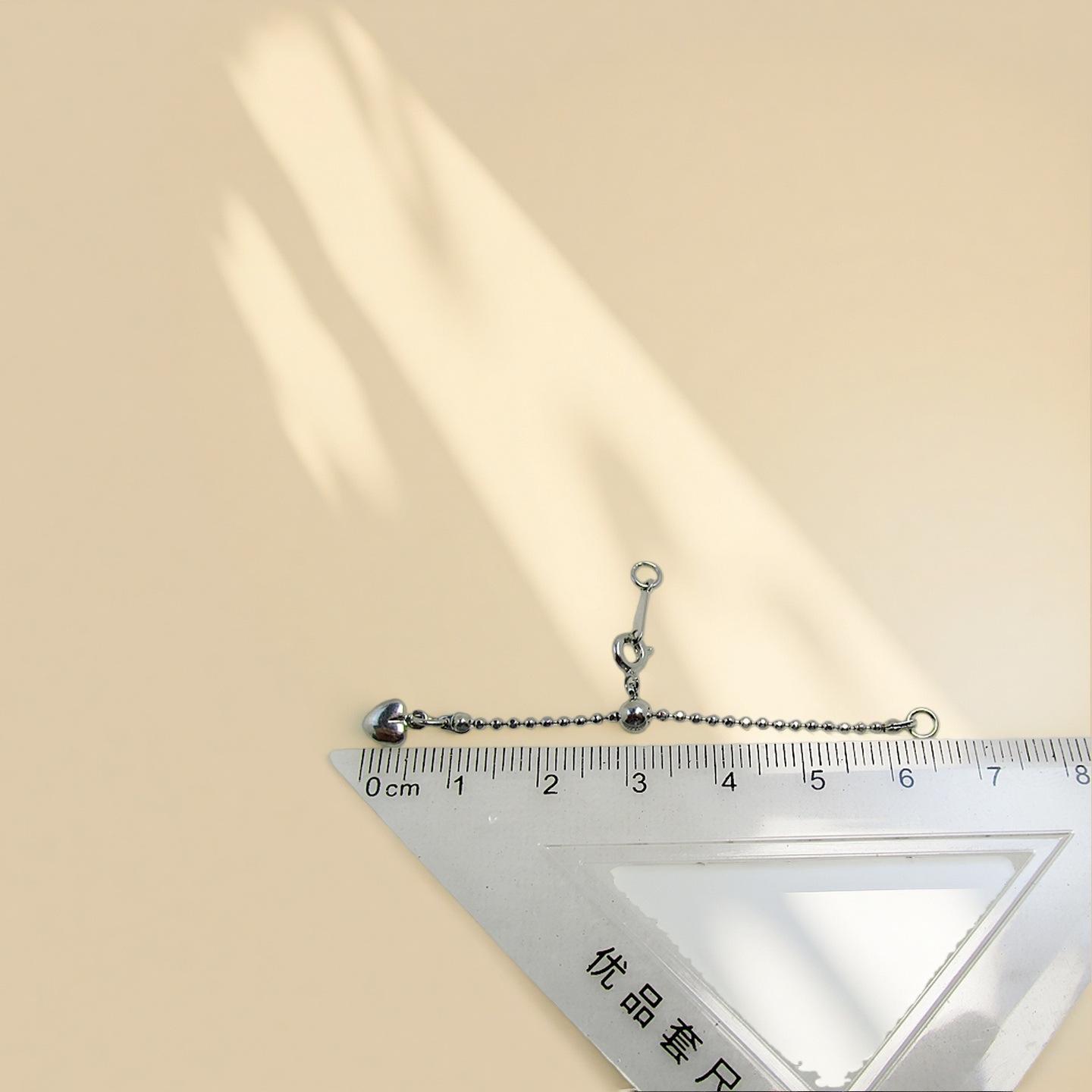 Регулируемый удлинитель для жемчужного ожерелья и браслета с застежкой-шнурком с бусинами DIY White