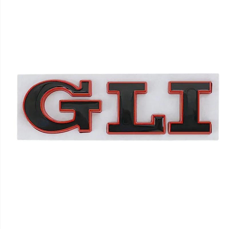 AABGJ1 3D Metal GLI Logo Car Rear Trunk Letter Badge Decal Emblem Sticker Accessories For Volkswagen Golf Bora VW Jetta MK4 MK5 MK6 MK7