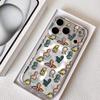 Cartoon Cute Dinosaurs Phone Case For iPhone 17 16 15 14 13 12 Pro Max Plus With Magnetic Crystal Clear Case Wireless Charge