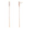 14K Cubic Drop Earrings PTGE0068