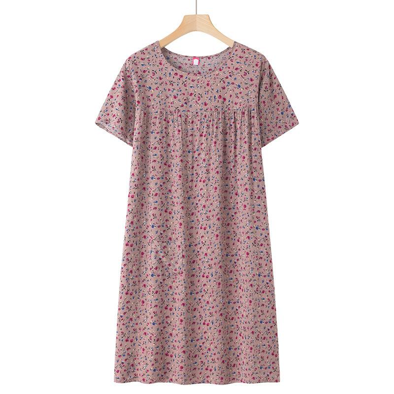 Vêtements de nuit d'âge moyen pour personnes âgées, vêtements d'intérieur à manches courtes, vêtements de nuit d'été pour personnes âgées, robes d'intérieur amples