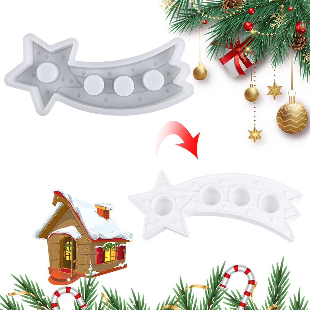 Silicone Meteor Candlestick Mold Plaster Mould DIY Epoxy Resin Casting Mold Decorative Candle Holder Making Tool for Art Craft China Mainland