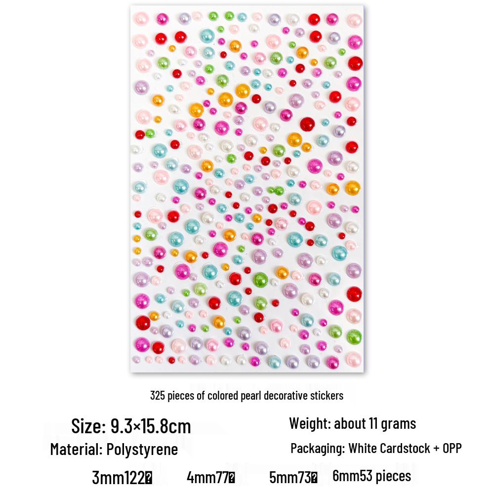 Gem Stickers: Kids' 3D Acrylic Crystal DIY Rhinestone Decorations, Colorful Cross-Border Designs for Girls