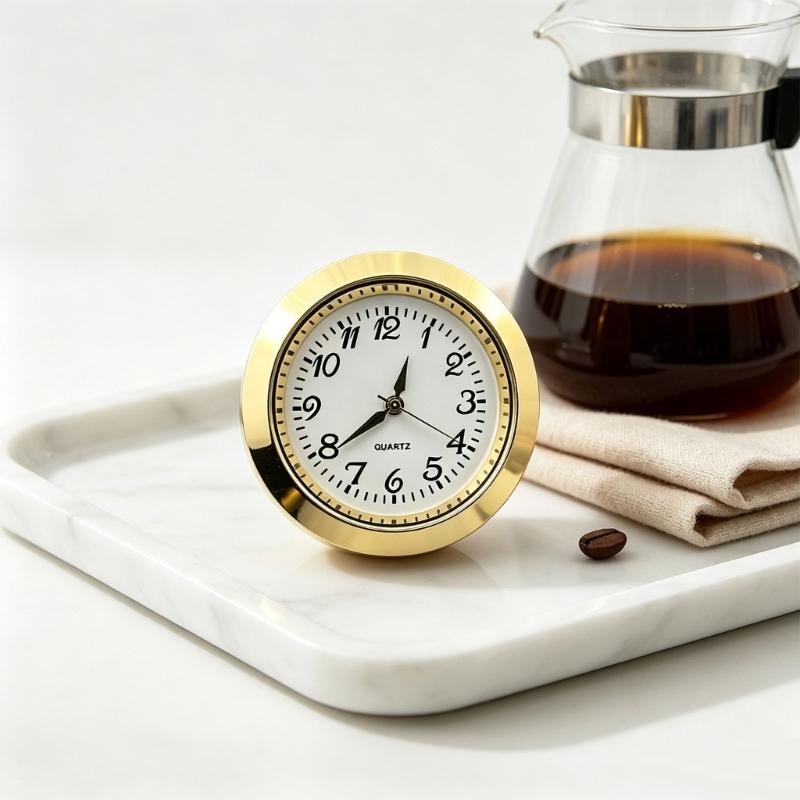 Inserto Mini Testa di Orologio 36mm, Quadrante Rotondo al Quarzo per Vetro, Cristallo e Piccoli Lavori di Riparazione Orologi