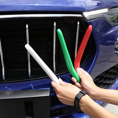 Pour Maserati Levante 16-21 pour Ghibli 14-17 pour Quattroporte 13-16 ABS voiture calandre couverture garniture autocollant voiture