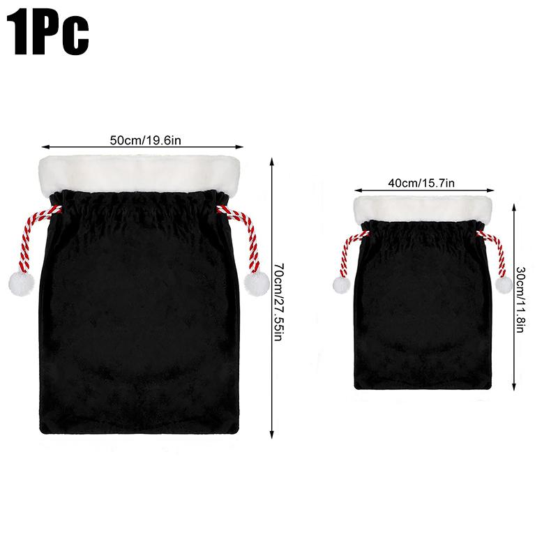 1PC Santa Claus Party Presents Sacks Graduation Large Bachelor Party Velvet Christmas Solid Thanksgiving 2 Sizes