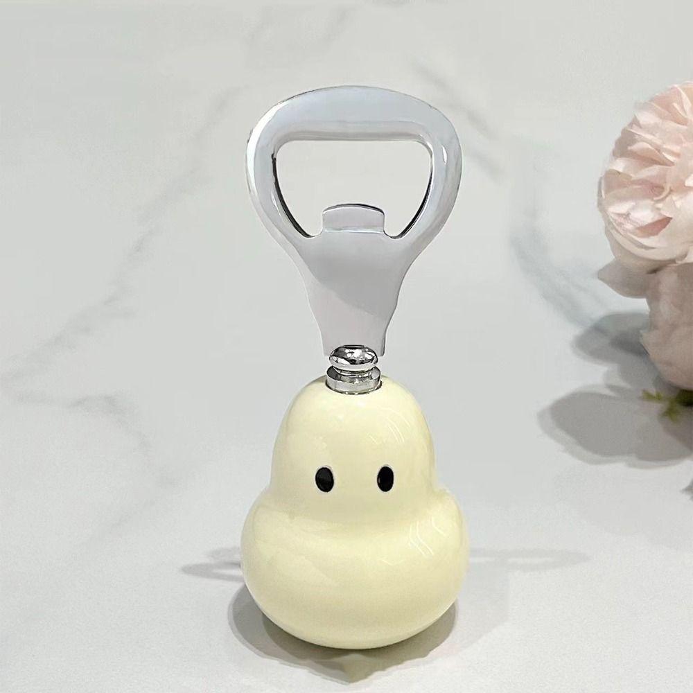 Ceramic Handle Beer Opener Stand Up Bottle Cap Remover Bar Accessory Pear Bottle Opener  Club