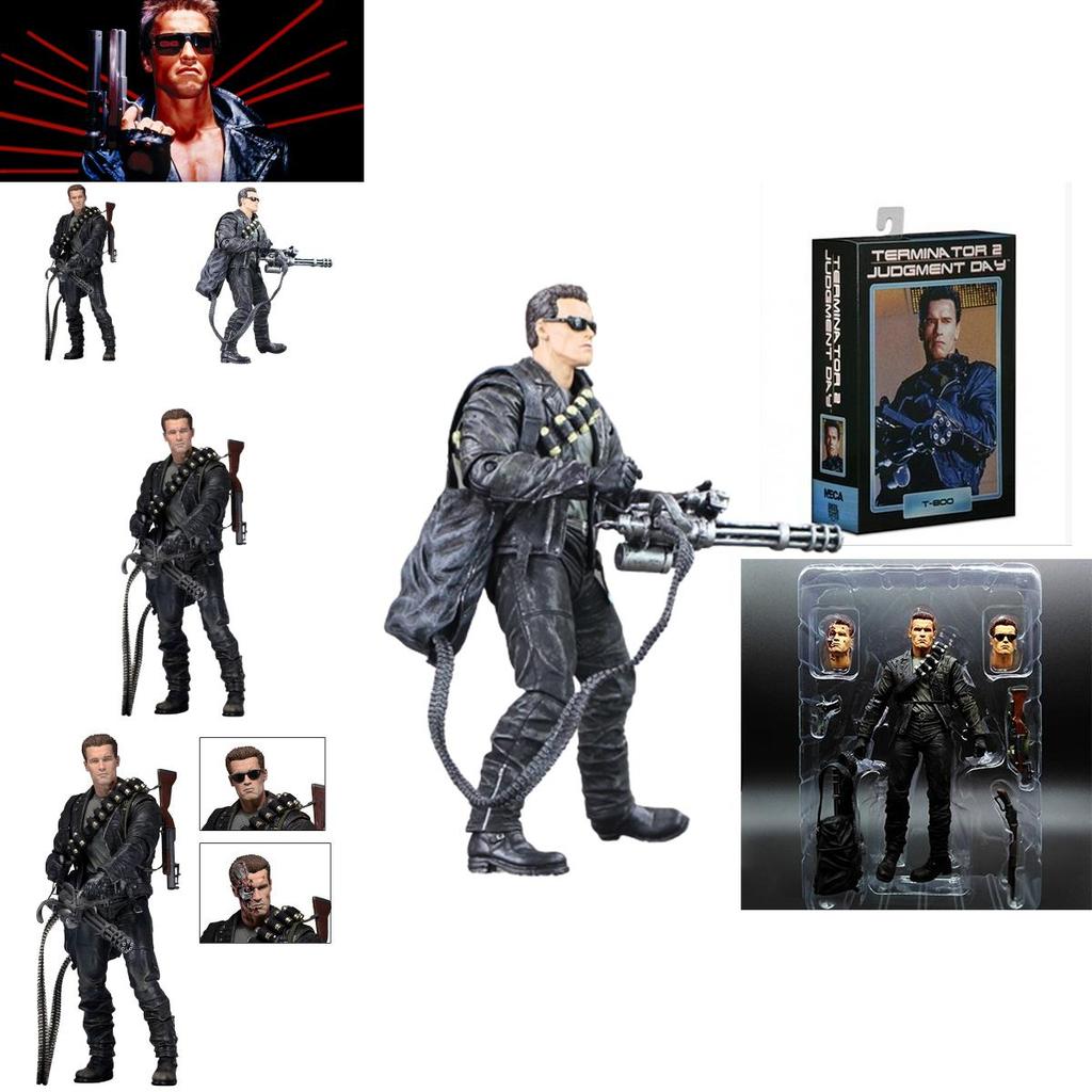 Terminator 2 Judgment Day T-800 Ultimate Arnold Model Toy 7" For Collection And Decoration
