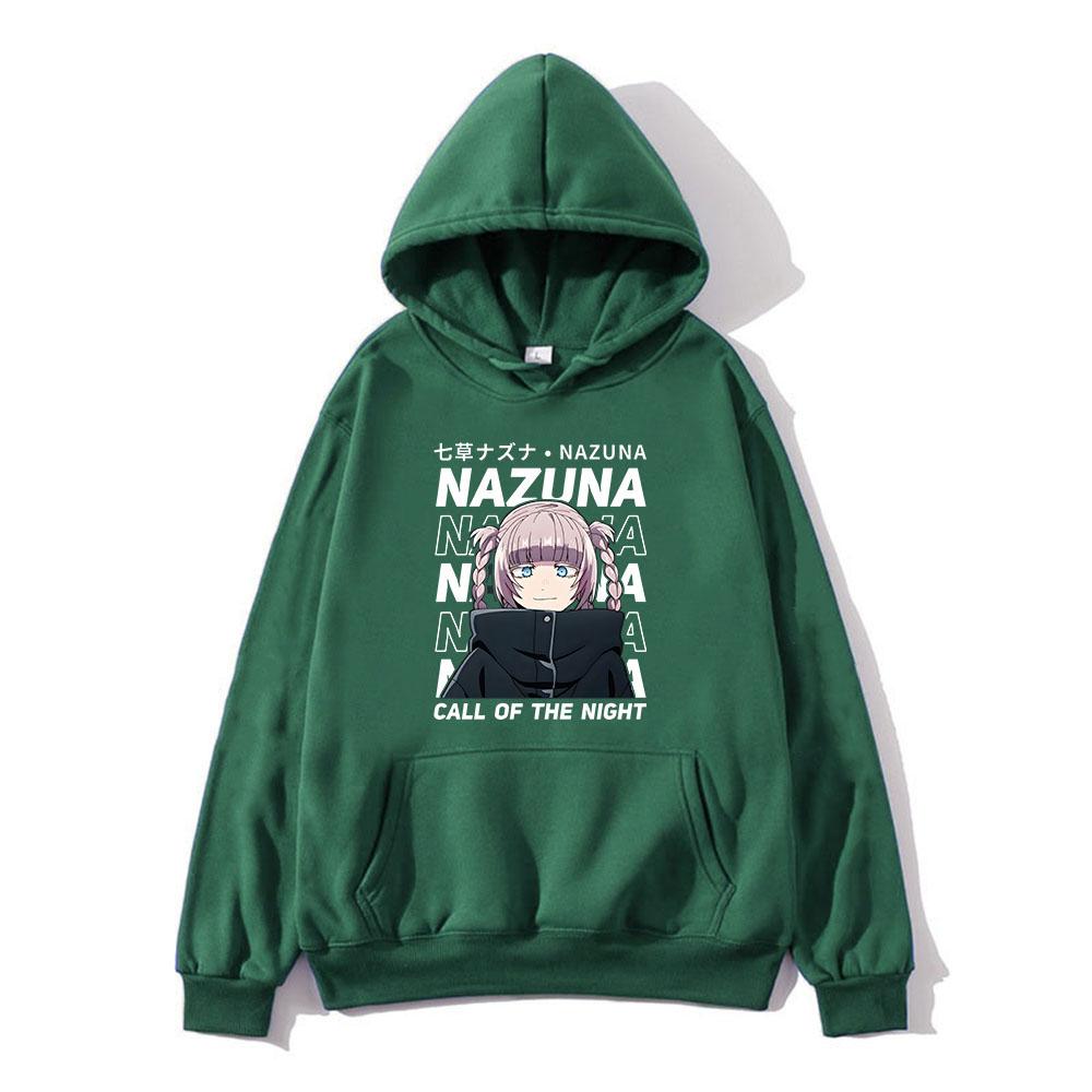 Anime Hoodies Call of The Night Yofukashi No Uta Print Unisex Women Fashion Oversized Sweatshirts Hoodie Harajuku Pullover Clothing