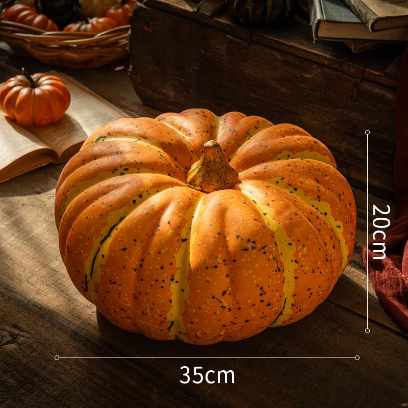Artificial Pumpkin Ornaments: Farmhouse Harvest Festival Decor for Home & Supermarket