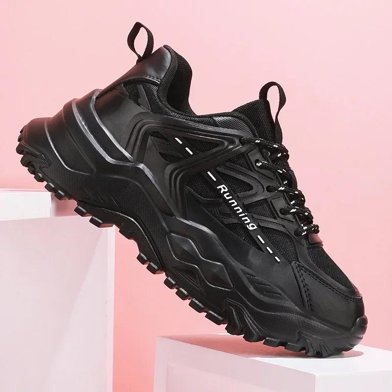 Women's Fluorescent Green Mesh Running Shoes Lightweight Breathable Non-Slip Fashion Sneakers