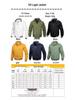 Herren Stickerei Weizen Stehkragen Baseballjacke - Große Größen Lässige Mode für Frühling und Herbst