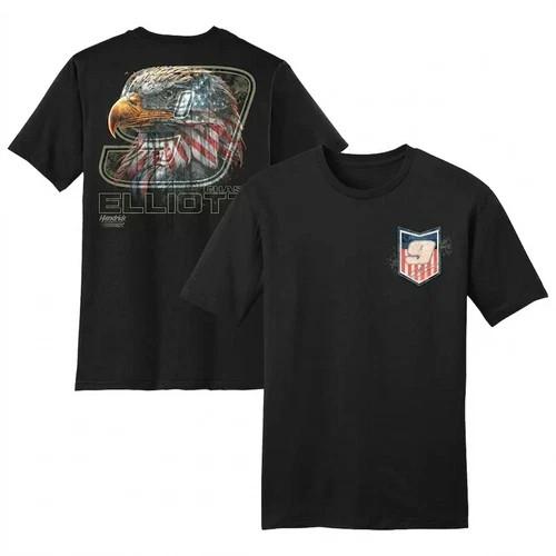 Chase Elliott #9 NASCAR Eagle Flag Patriotic Racing Fan T-Shirt 2XL