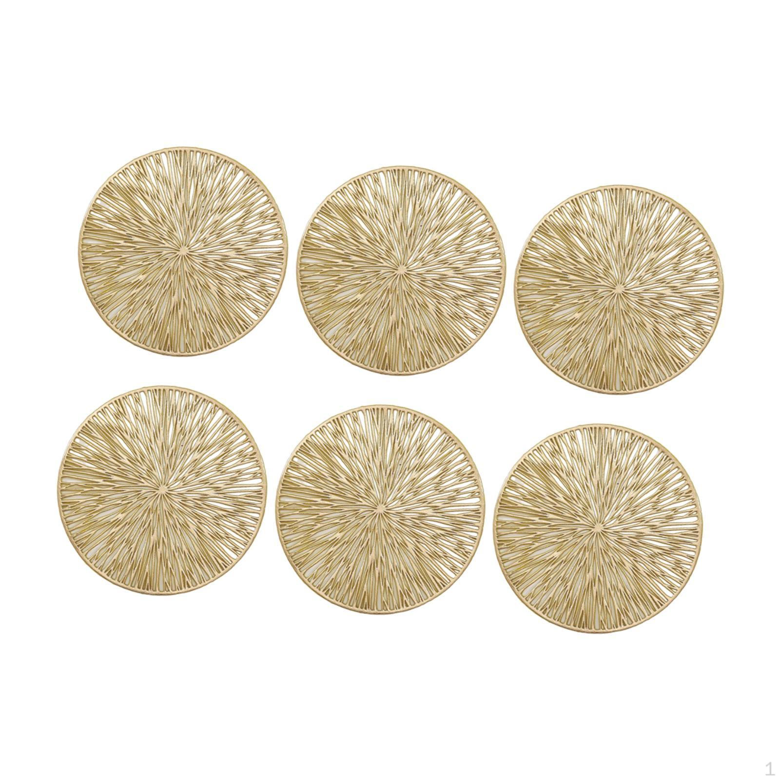 

6 шт. 4-дюймовые подставки для кружек и чашек, штабелируемые для кухни и офиса золотой