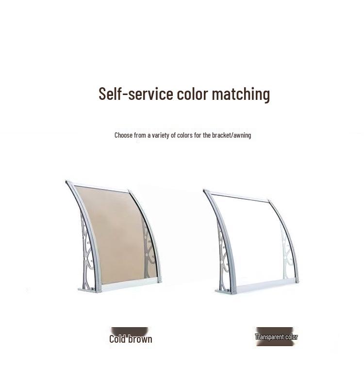 Outdoor Sun Panel Awning: Rainproof Canopy for Main Door and Balcony