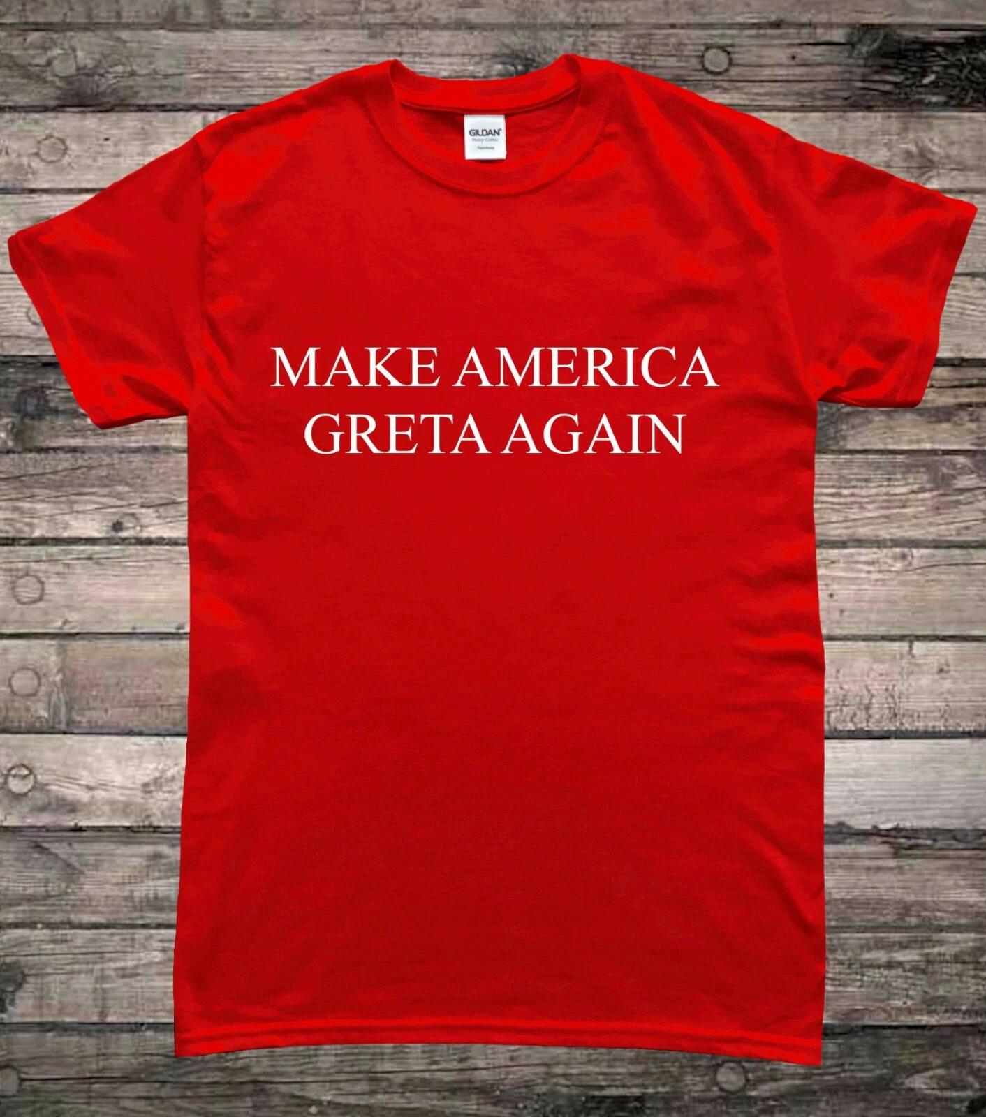 Make America Greta Again Climate Change Protest Thunberg T-Shirt XL