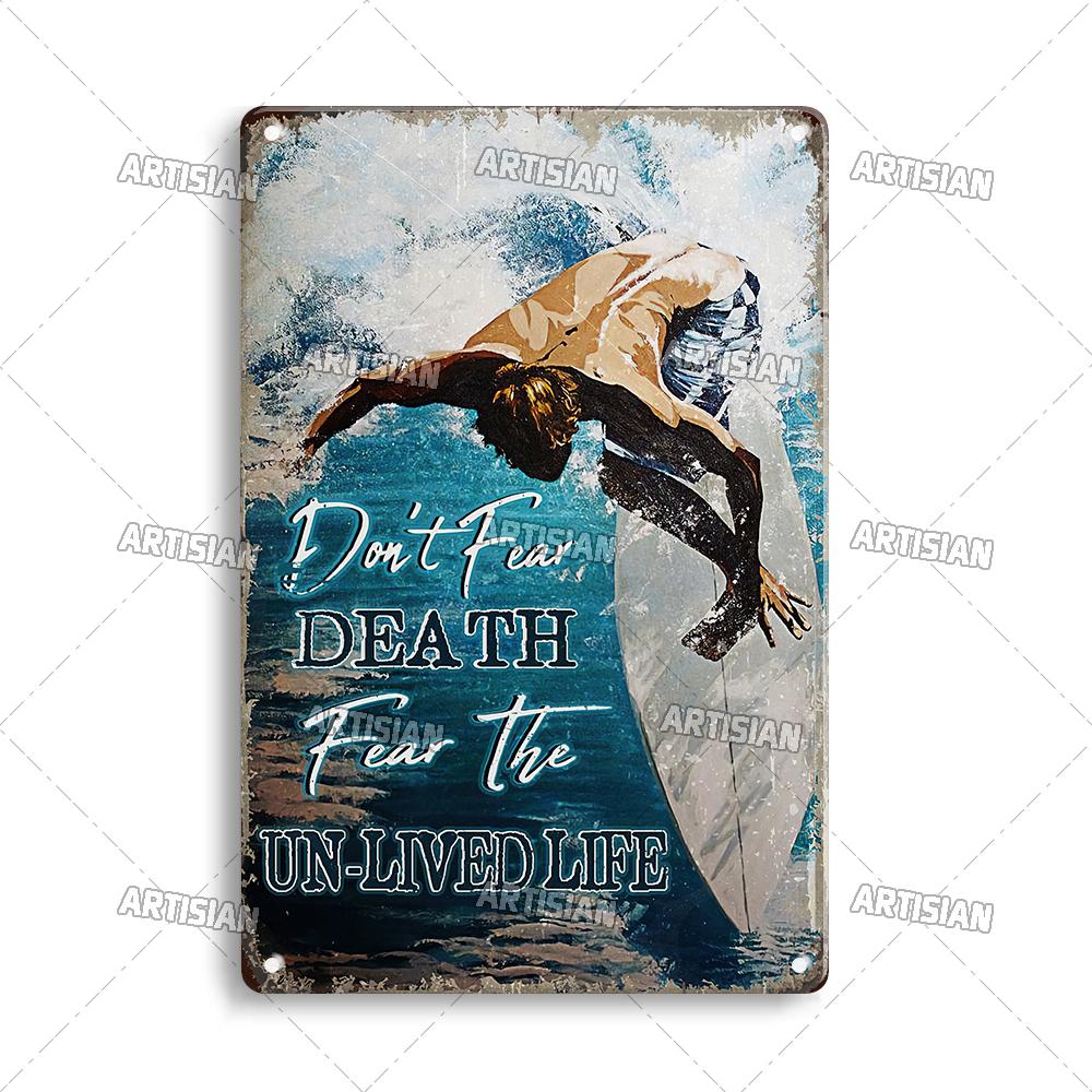 Artisian Rowing Metal Sign Surfing Tin Poster Kayaking Sport Decorative Plate Wall Decor Garage Bar Pub Club Hotel Cafe Kitchen
