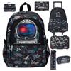 Mochila Escolar, Estudiantes de Primaria y Secundaria, Mochila Grande de Capacidad Infantil, Mochila de Ocio al Aire Libre de Dibujos Animados, Mochila.