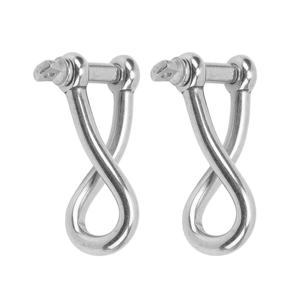 6mm Stainless Steel Swivels Bolt Shackle Suitable for Sailing Rigging Boating Lifting Applications Industrial Marine Use