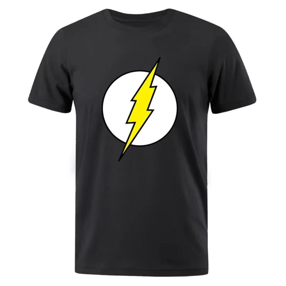 Tričko The BIG BANG Theory The Lightning Tričko s potiskem pro muže Bavlna Oversized oblečení Ležérní Street Krátký rukáv Legrační trička