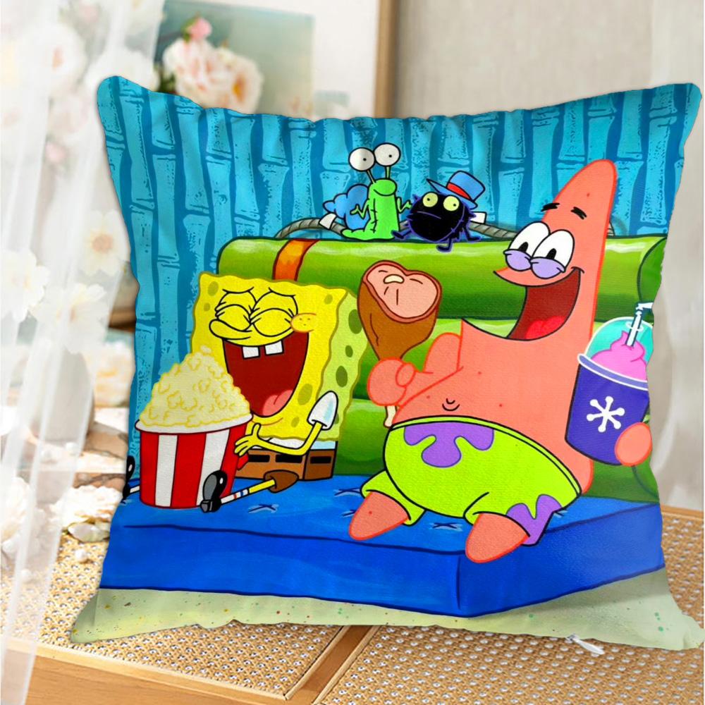 ons for Decorative Sofa Kawaii SSpongebobs Cushion Cover x Nordic Home Decorations Bedroom New Year Ornamental Pillows