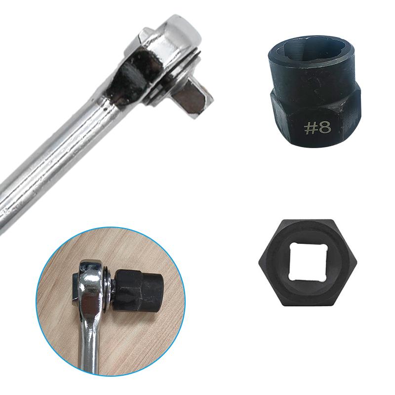 10 Piece Aluminum Box Broken Wire Nut Bolt Extractor Hexagonal Nut Disassembly Tool Anti Slip Sleeve Set