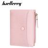 Baellerry Ladies' Fashion Short Purse Large Capacity Wallet Pu Leather Card Holder Cute Students Girls' Zipper Coin Purse