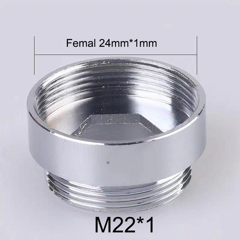 2Pcs M22 Change To 16 18 20 22 24 26 28 30 32mm Male Female Faucet Adapter Kitchen Bathroom Brass Water Tape Joint