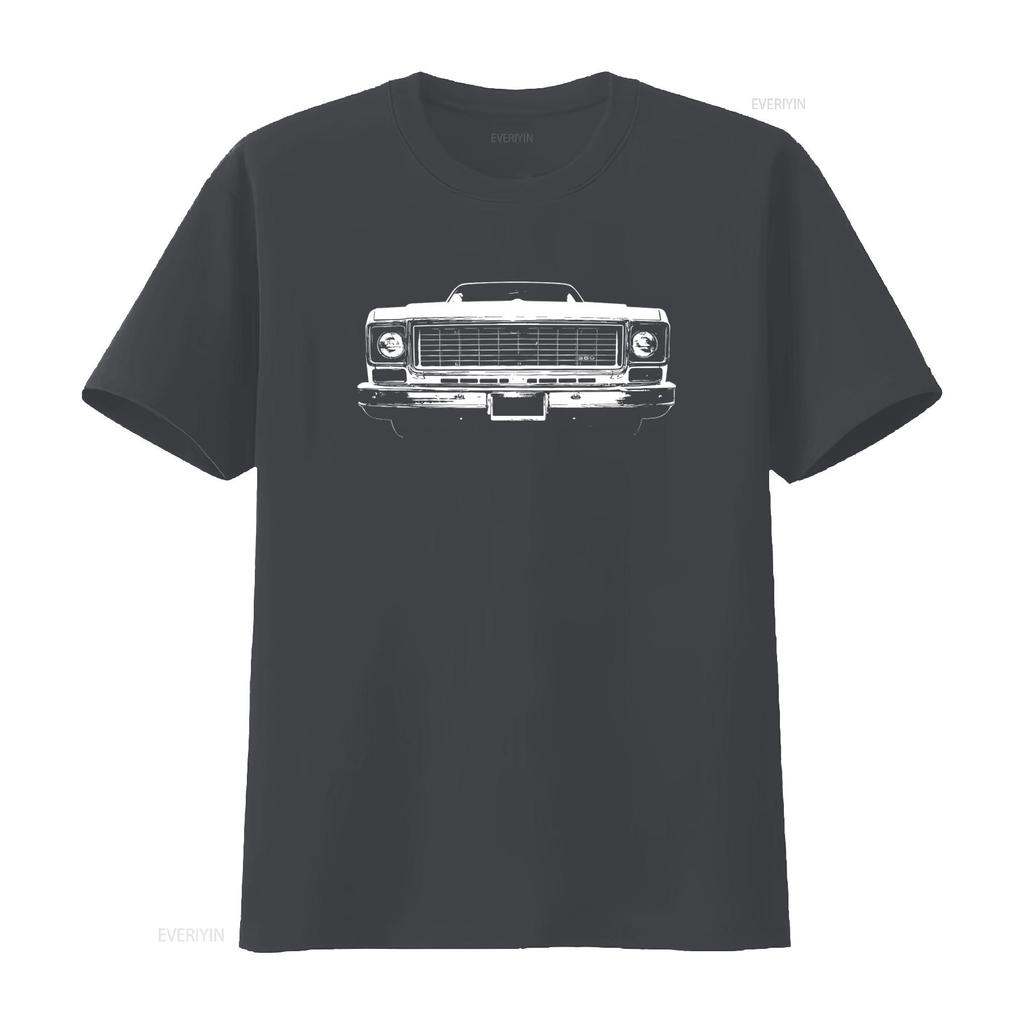 Squarebody Truck T Shirt for Men 70s C10 K10 Front End Design Perfect Husband Boyfriend Car Enthusiasts vintage Washed