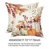 2Pcs Halloween Pumpkin Pillowcase Washable Thanksgiving Decor Pillowcase Pumpkin Print Cushion Cover for Porch Patio Apartment