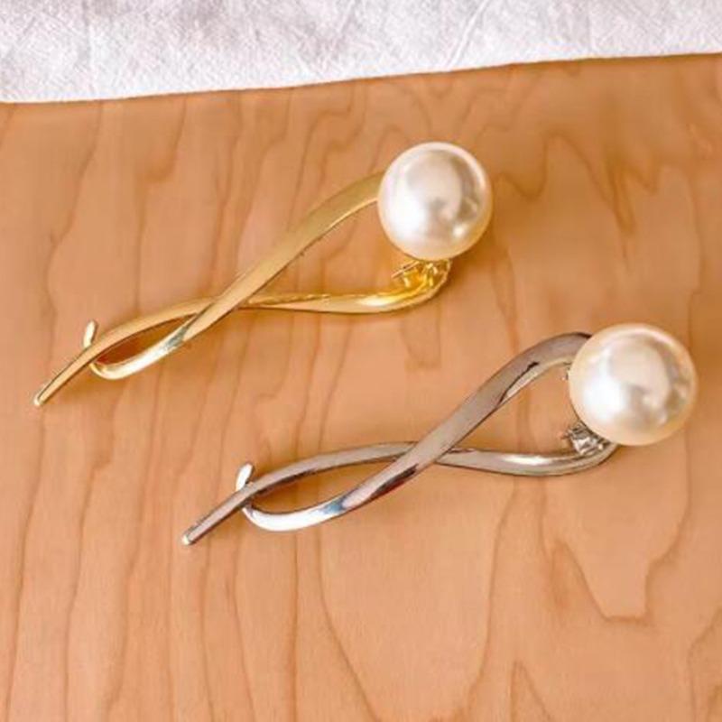 Koreanische Metall Perlen Haarspangen Haarnadeln Mode Süß Exquisit Hochsteckfrisur Clip Spangen Haarklammern Kopfschmuck Damen Bekleidungszubehör
