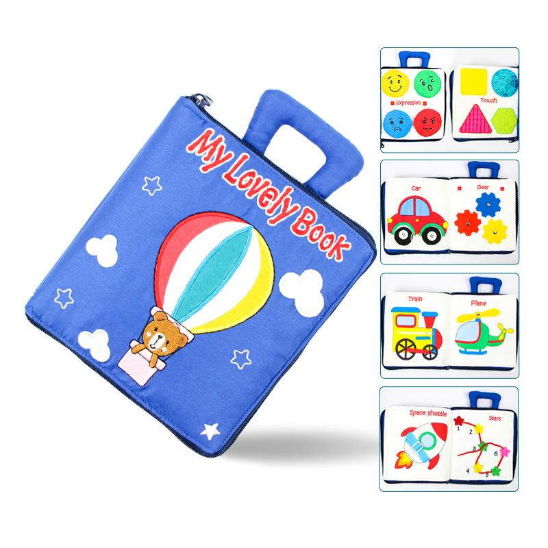 Yürümeye Başlayanlar için Sessiz Kitap Taşınabilir Bebek Yumuşak Etkinlik Kitabı Toksik Olmayan Erken Öğrenme Temel Yaşam Becerisi Oyuncak