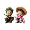 Color high-quality One Piece Luffy hand-made Solon Chaowan Q GK boxed version of sitting and laughing or Entertaining Play Safe Kid Friendly Fun