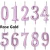 1 PC 0-9 Party Supplies Ornaments Cupcake Decor Cake Topper Number Candles Happy Birthday