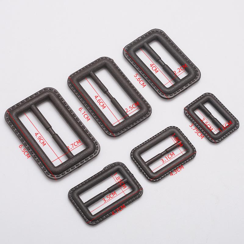 Imitation Leather Buckle Coat Windbreaker Belt In Black Coffee, Adjustable Plastic Square Three-Speed Buckle.