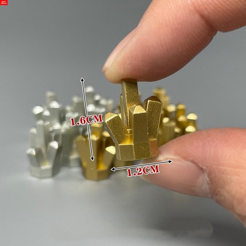 Non-Toxic Moc Bricks Utensil Ingot Bar Dollar Coin Money Gold Silver Painted Gold Gem Treasure Box 99563 Building Blocks Children'S Toys
