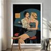 Cartoon Lesbian Kiss Girl Woman Hippie Wall Hanging Tapestries Bohemian Wall Tapestries Mandala INS Home Decor