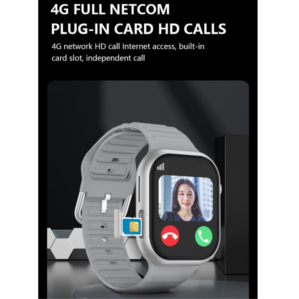 Chytré hodinky Rainbuvvy B18 4G 2GB RAM 16GB ROM AMOLED Super HD Celá obrazovka 2MP kamera Vodotěsnost IP67 Monitorování srdeční frekvence Dlouhá výdrž Běžné hodinky