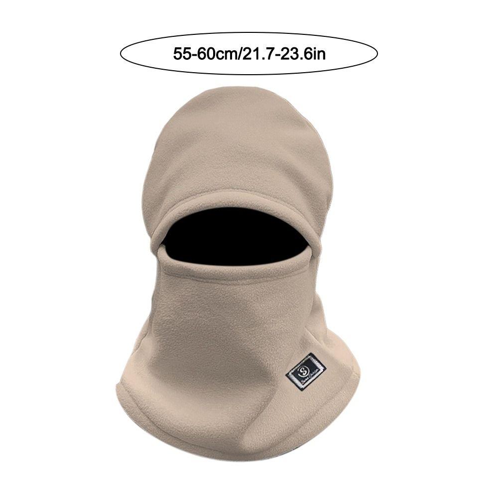 Thickened Polar Fleece Balaclava Hat Windproof Ear Protection Cap  Outdoor Cycling Skiing