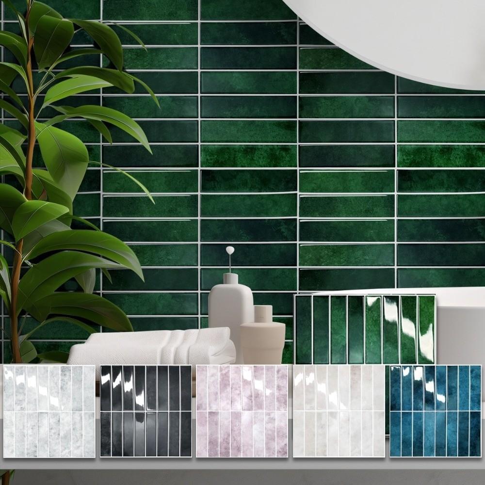 Self-adhesive Backsplash Wall Decals Brick Design Peel and Stick Wallpapers  for Kitchen Bathroom