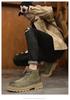 Men's High Top Matte Leather Martin Boots - Outdoor Work & Hiking Casual Boots for Autumn & Winter.