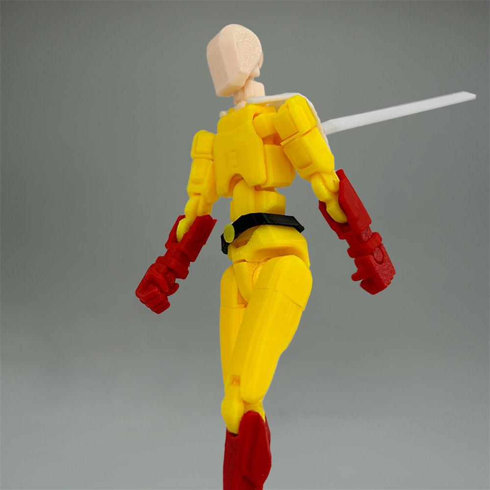 

3D Printed ONE PUNCH-MAN Anime Multi-Jointed Toys Action Figures Saitama Shapeshift Robot Mythical Mannequin Model Gifts