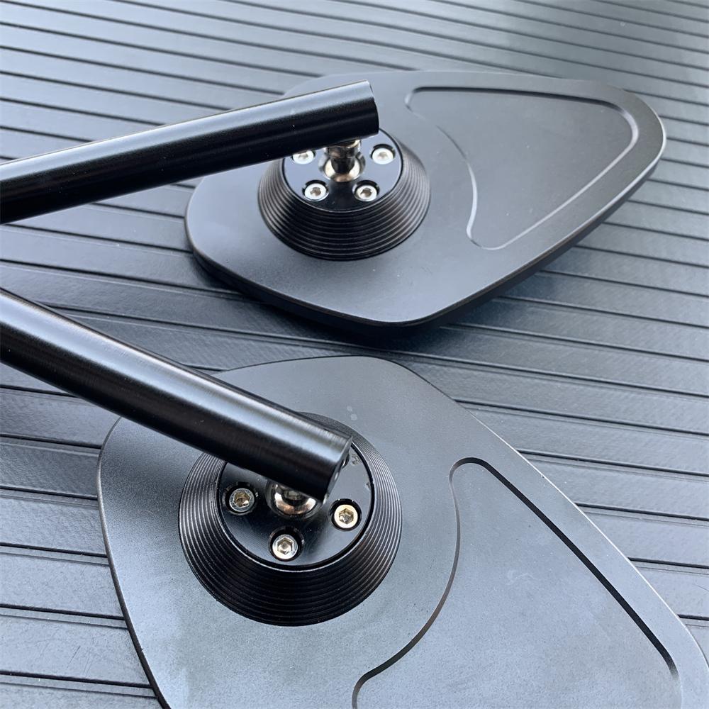 Black Cafe Racer Retro Motorcycle Modified Coffee Climb High Quality Rearview Mirror Small Round Mirror CB400 CB600 CB650 CB1300