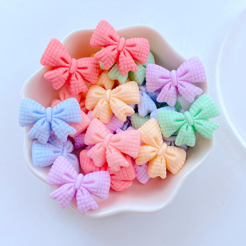 20Pcs New Mini 17*22mm Cute Bow Flat Back Resin Scrapbooking DIY Jewelry Craft Decoration Accessories