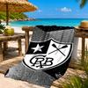 Shield With Star Emblem Printed Microfiber Beach Towel, Soft And Absorbent, Quick-Dry, Ideal for Summer Travel, Beach Essential, Swimming Pool