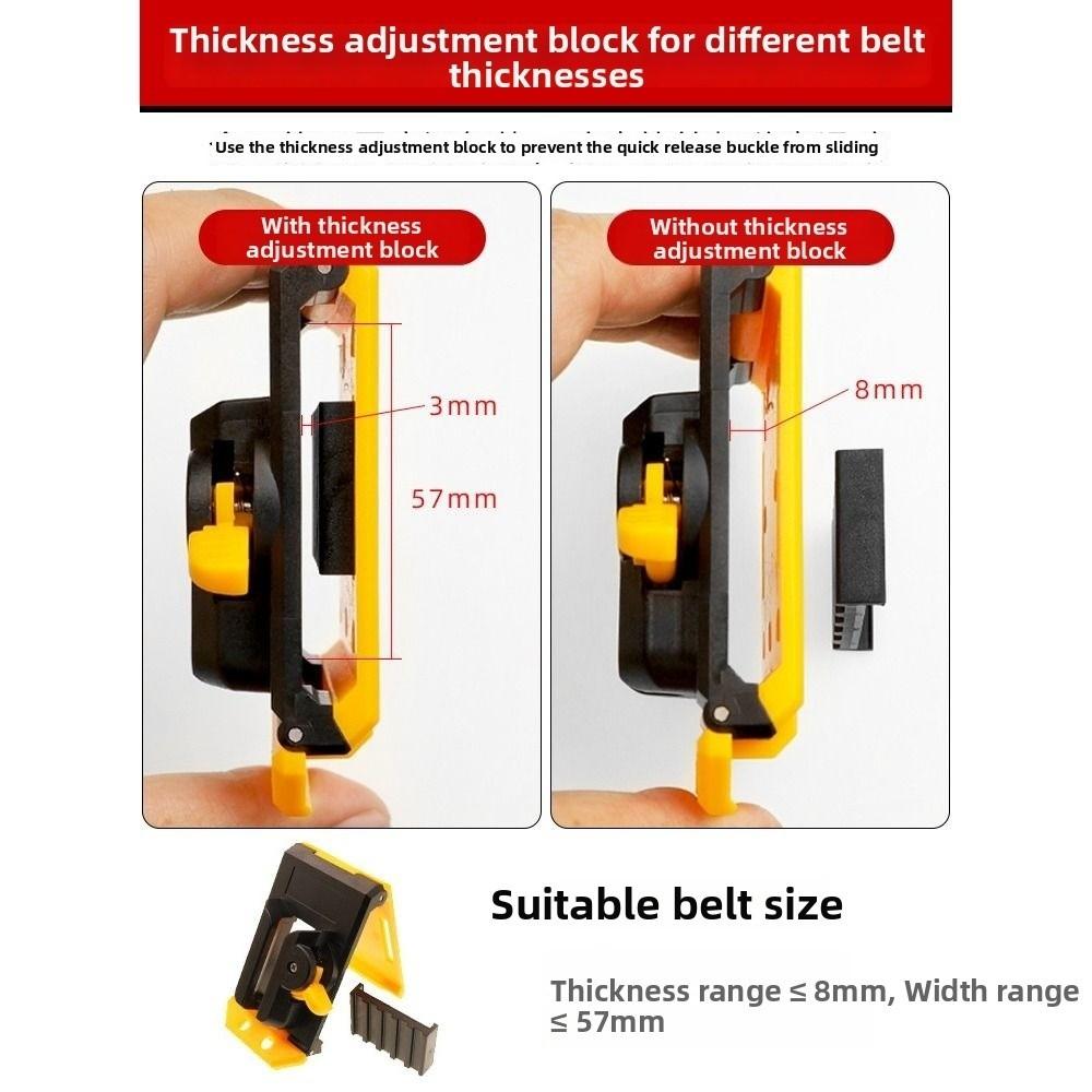 Quick Attach Tape Measure Holder Universal Belt Tool Holder New Quick Release Buckle Workshop Use