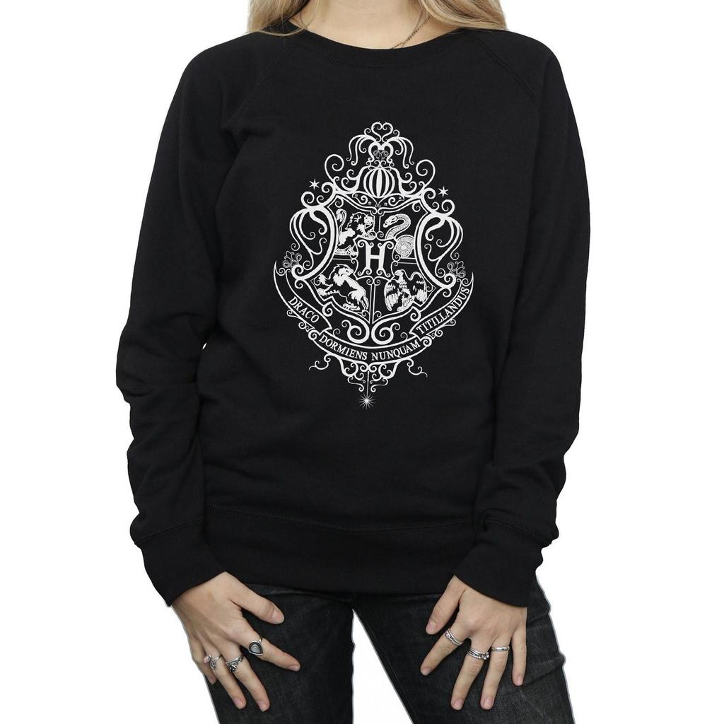Harry Potter Womens/Ladies Hogwarts Draco Dormiens Crest Sweatshirt