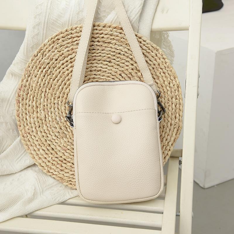 Ekte Skinn Skulderveske for Kvinner  Crossbody-veske  Messenger-veske  Mote Kvinne  Luksusveske